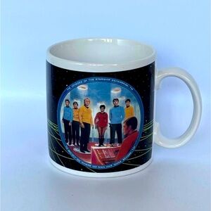1991 Star Trek ‘Beam Us Down Scotty’ Enterprise Crew Mug, Hamilton Gifts EUC